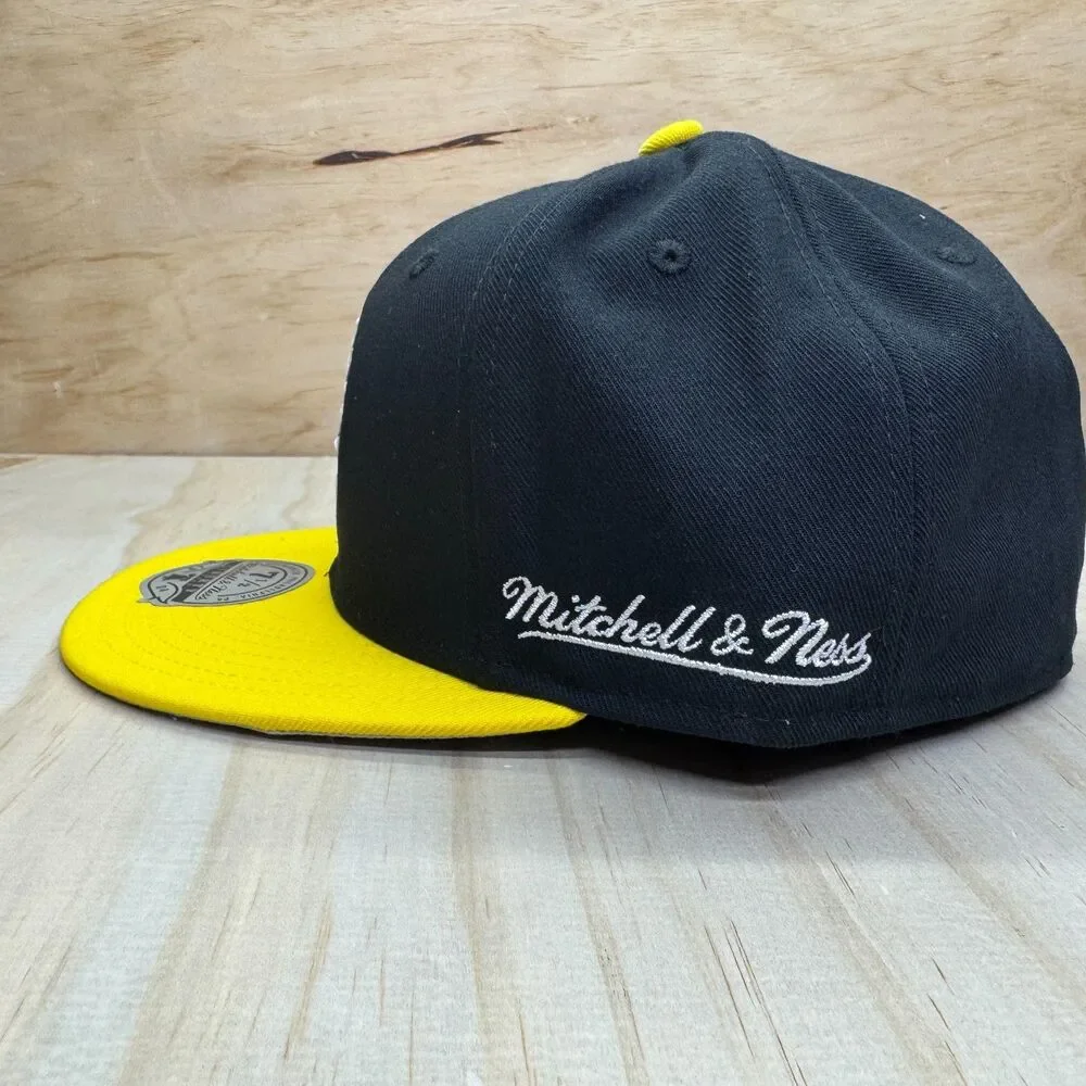 NEW Pittsburgh Penguins Mitchell Ness 2 Tone Liberty Fitted Cap Hat Sz 7 1/2